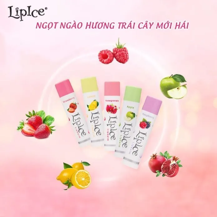 Các hương son Lipice Lipbalm nhiều màu sắc