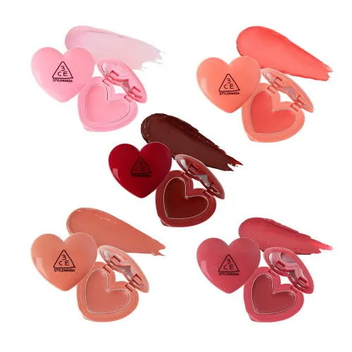 Son 3CE Heart Pot Lip với gương tiện lợi