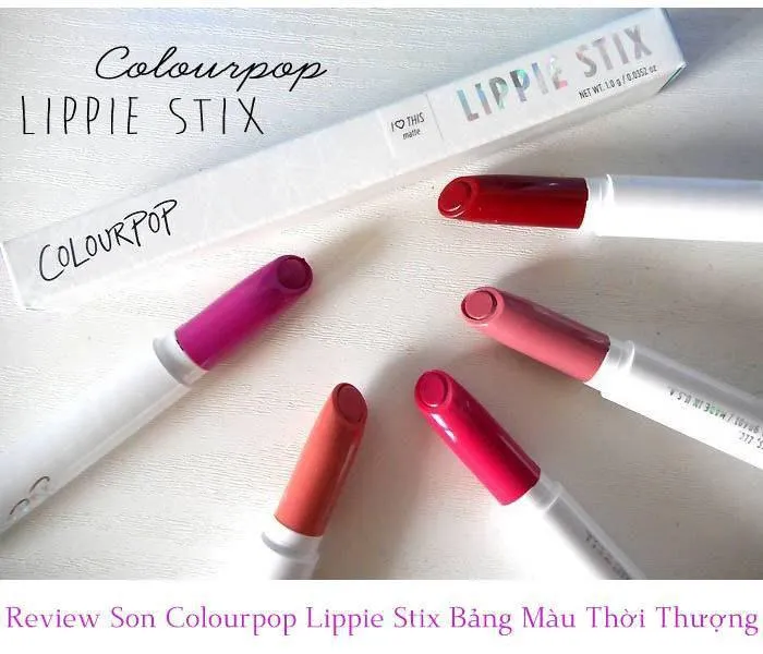 Thiết kế son Colourpop Lippie Stix dạng bút chì độc đáo
