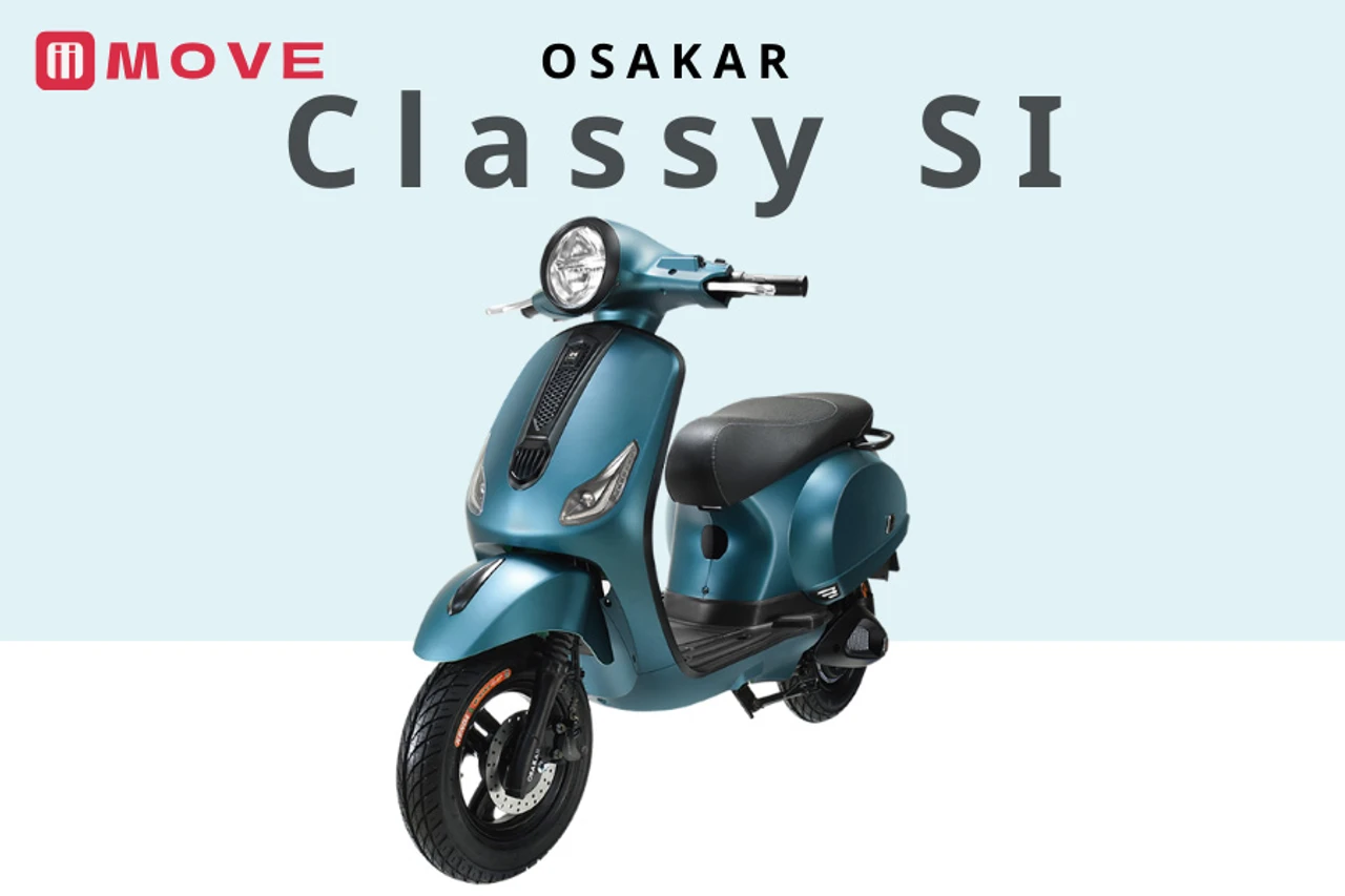 Xe máy điện Osakar Classy SI màu xanh pastel