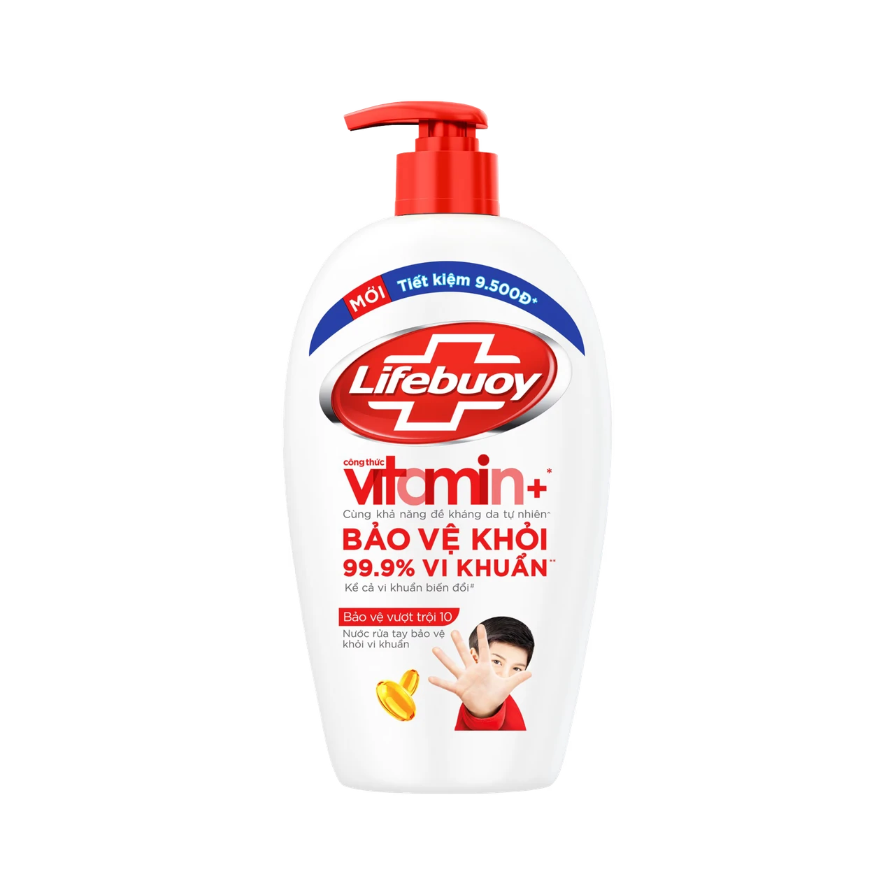 Chai nước rửa tay Lifebuoy bảo vệ vượt trội