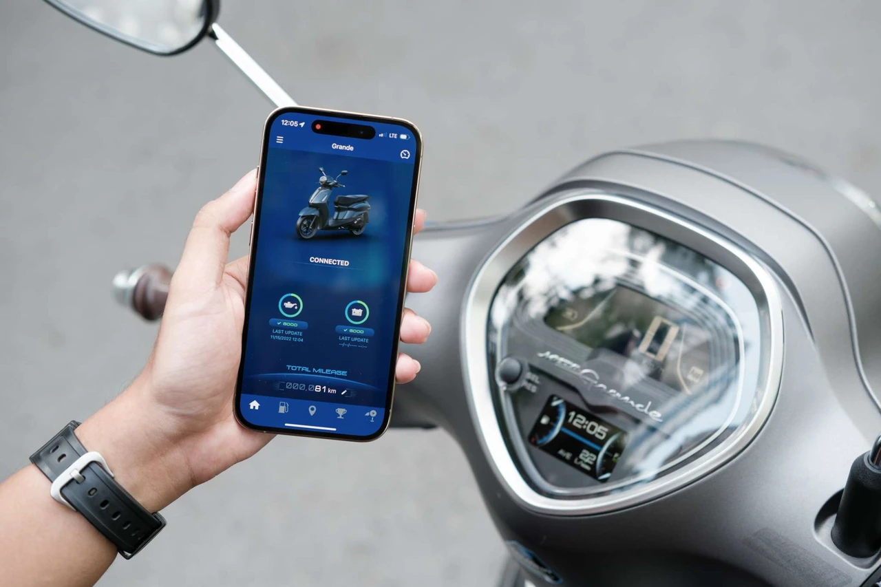 Mặt đồng hồ LCD kết nối Y-Connect và các tiện ích khác