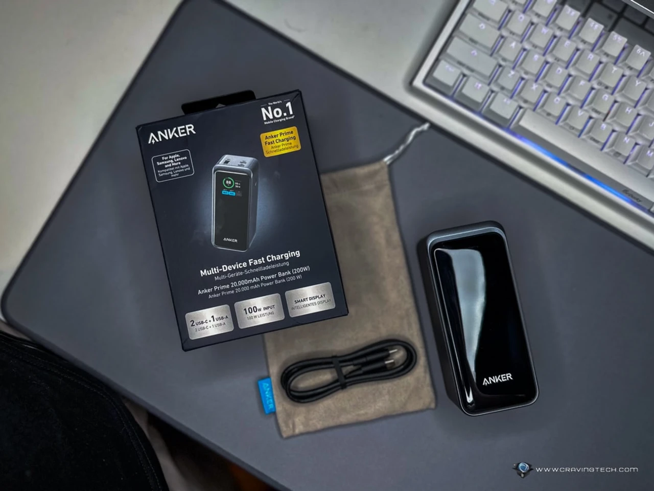 Anker Prime Power Bank 100W có thể sạc cho laptop
