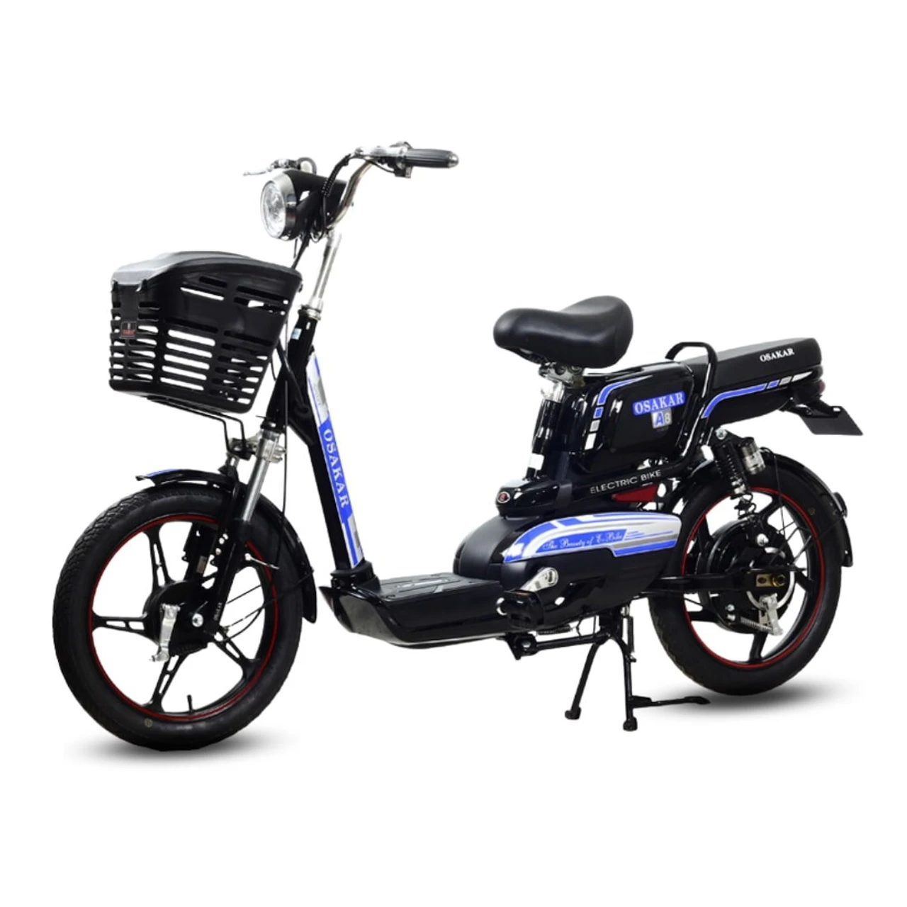 Xe đạp điện Osakar A8 xanh đen