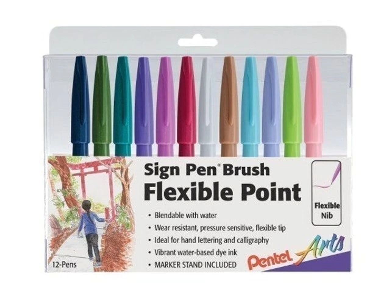 Bút lông màu Pentel Brush Sign