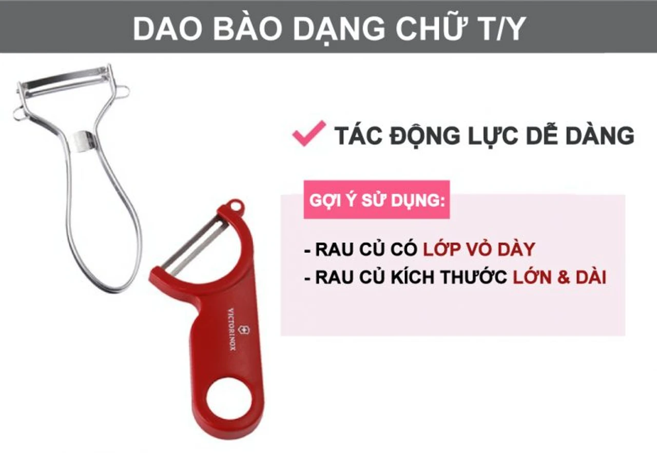 Dao bào dạng chữ T/Y