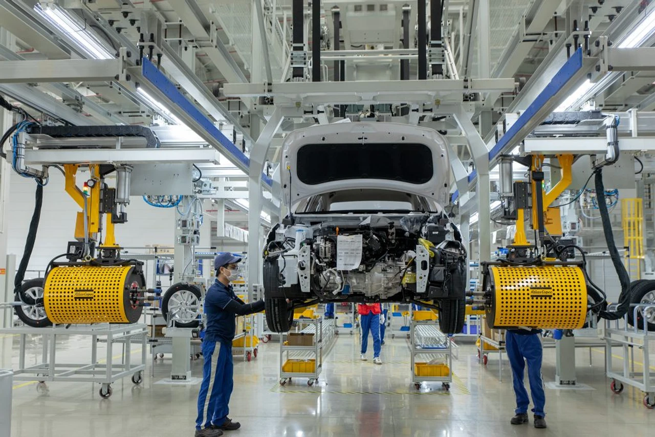 Nhà máy Hyundai tại Ninh Bình là một trong những nhà máy hiện đại nhất khu vực