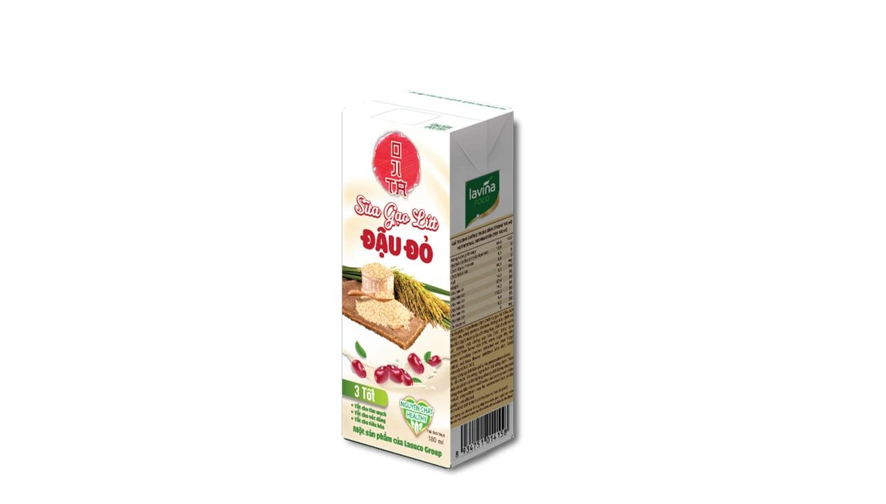Sữa gạo lứt đậu đỏ Lasuco