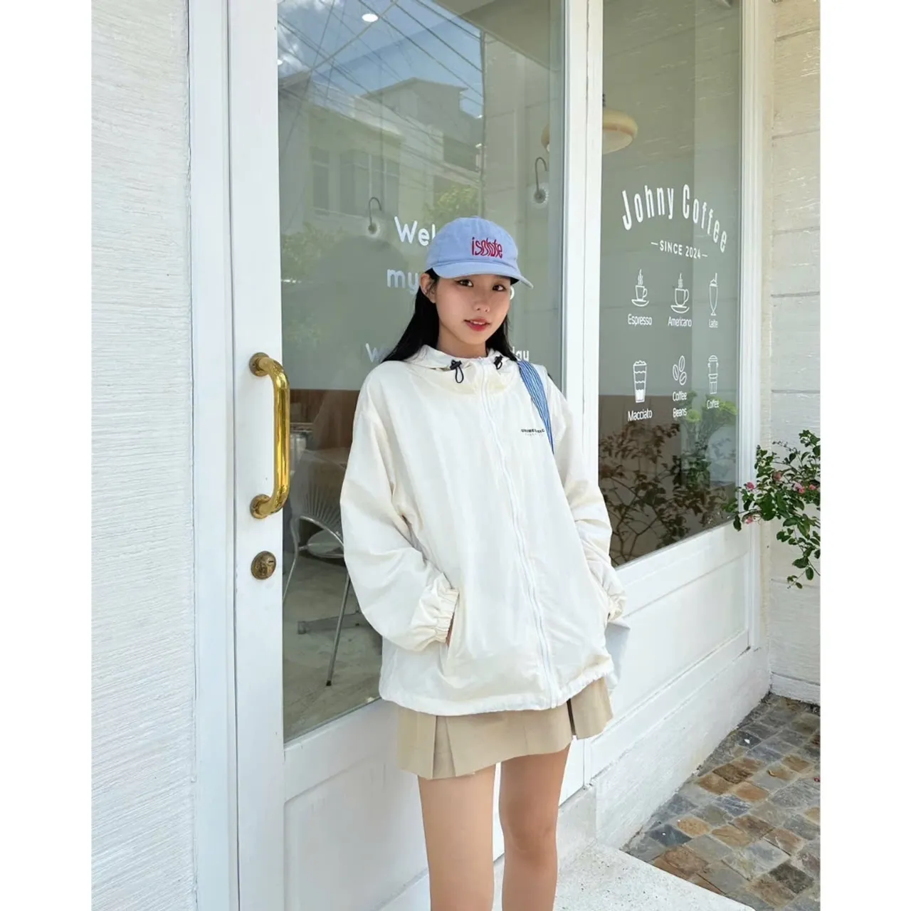 Áo gió form rộng oversized 2 lớp