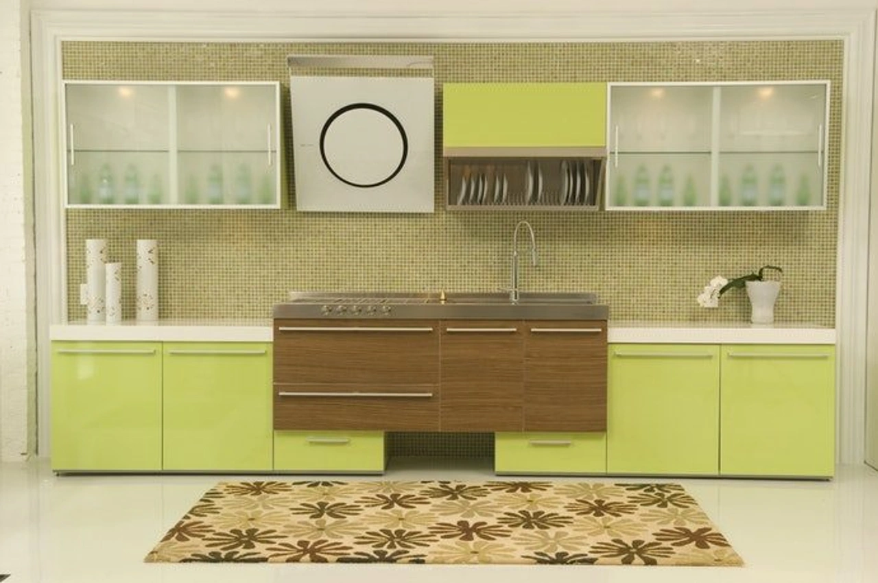 Chọn kích thước thảm bếp theo chiều dài tủ