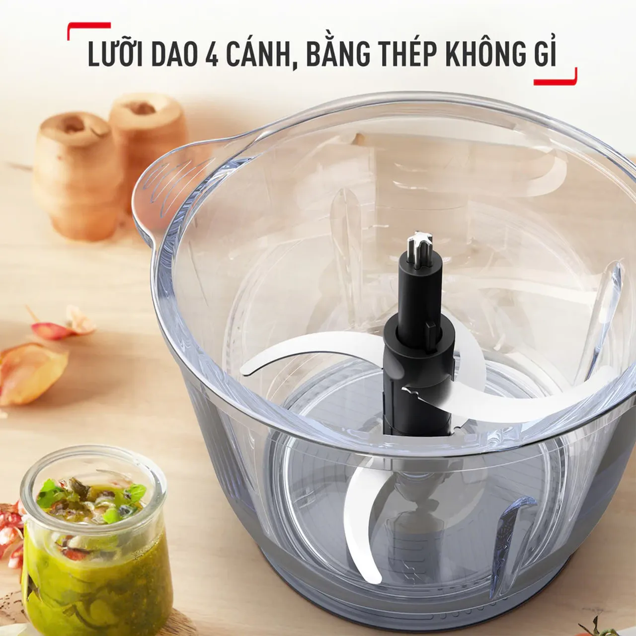 Lưỡi dao Choppeo MB603166 4 cánh thép không gỉ