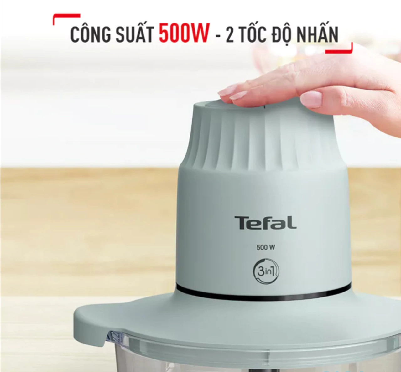 Choppeo MB603166 có 2 mức tốc độ, điều khiển đơn giản bằng nút bấm