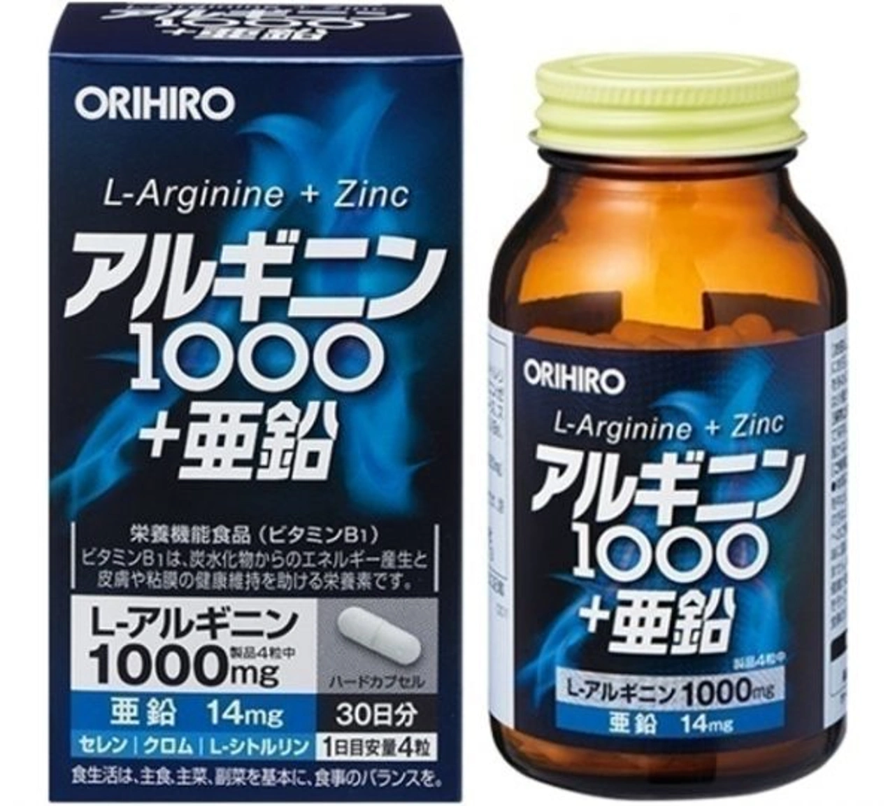 Viên uống Orihiro L-Arginine Zinc Nhật Bản