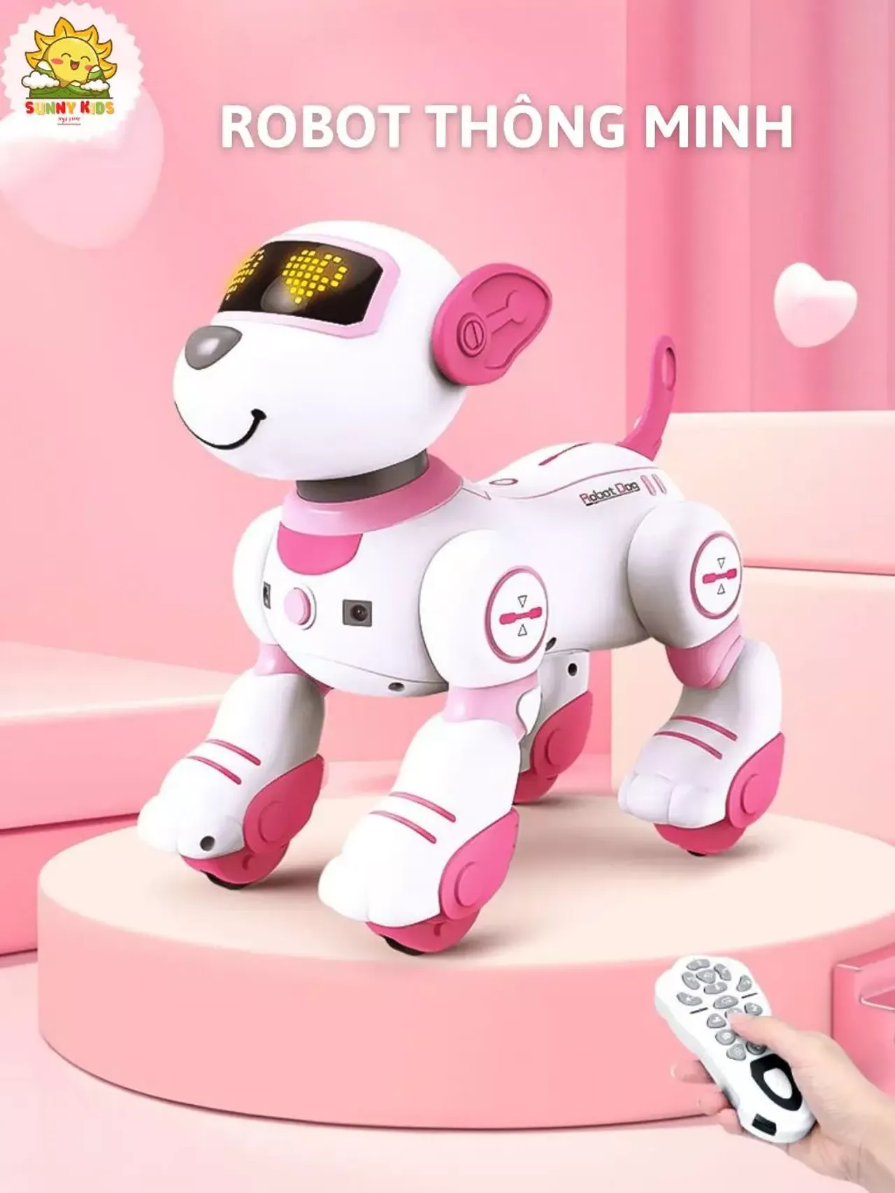 Chó robot JJRC màu hồng