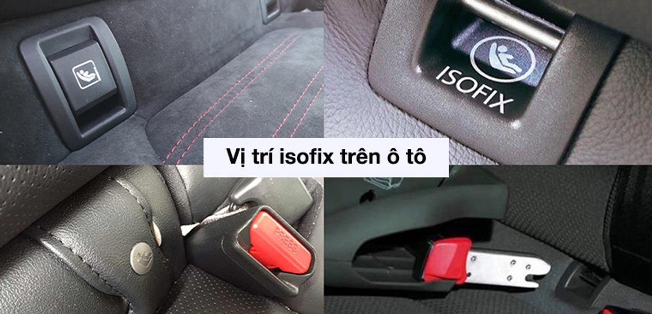 Vị trí ISOFIX trên xe ô tô