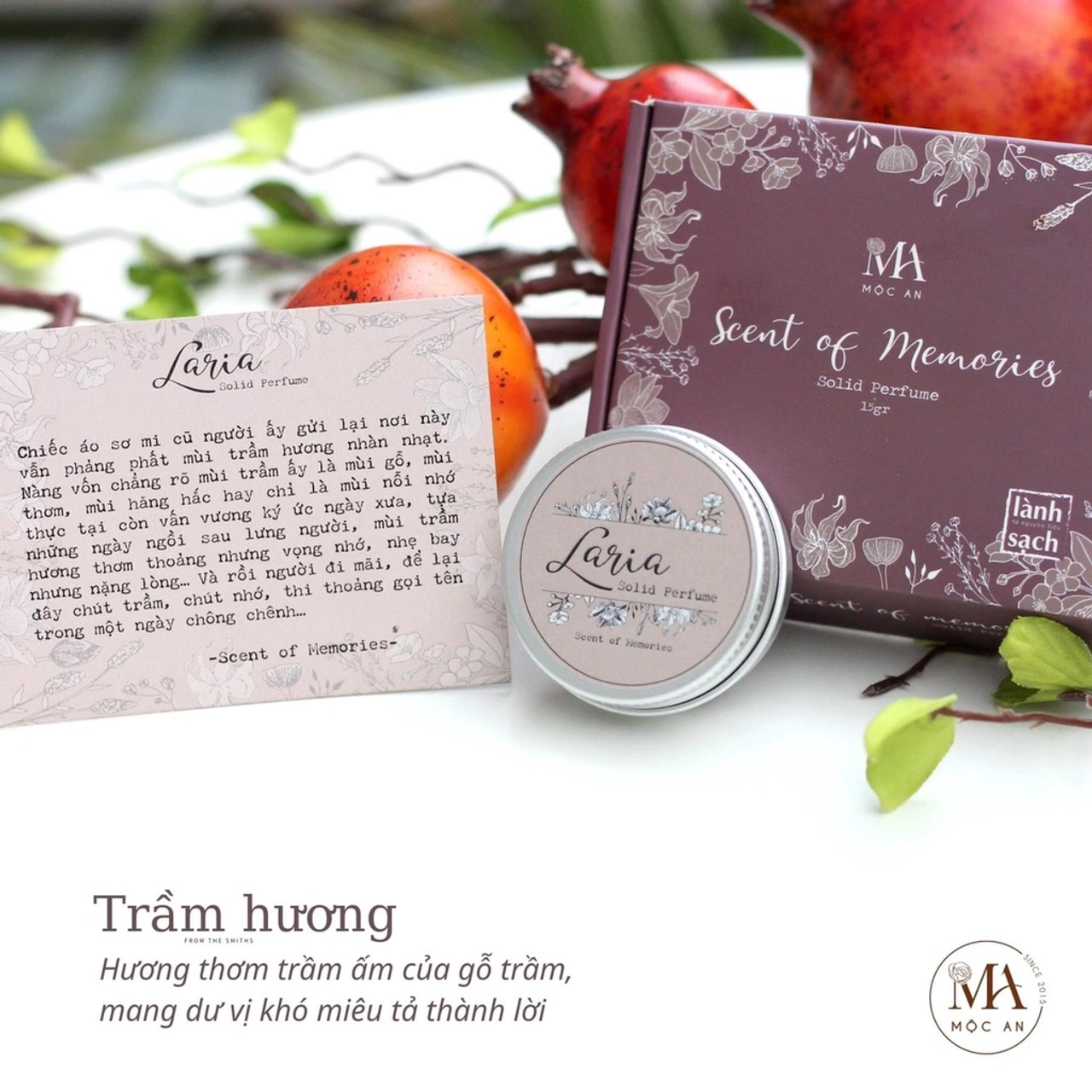 Nước hoa khô Cococherry Mộc An Ký Ức thương hiệu Việt Nam thiên nhiên