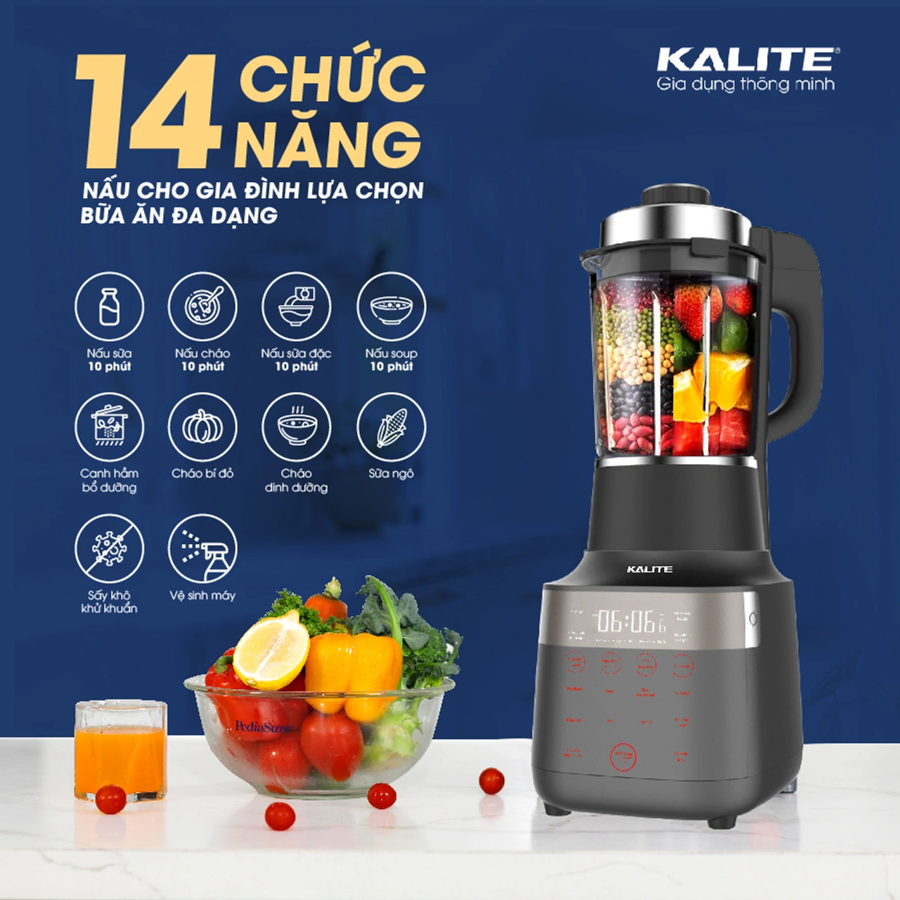 Máy làm sữa hạt Kalite KL-950 công suất 1000W giá rẻ
