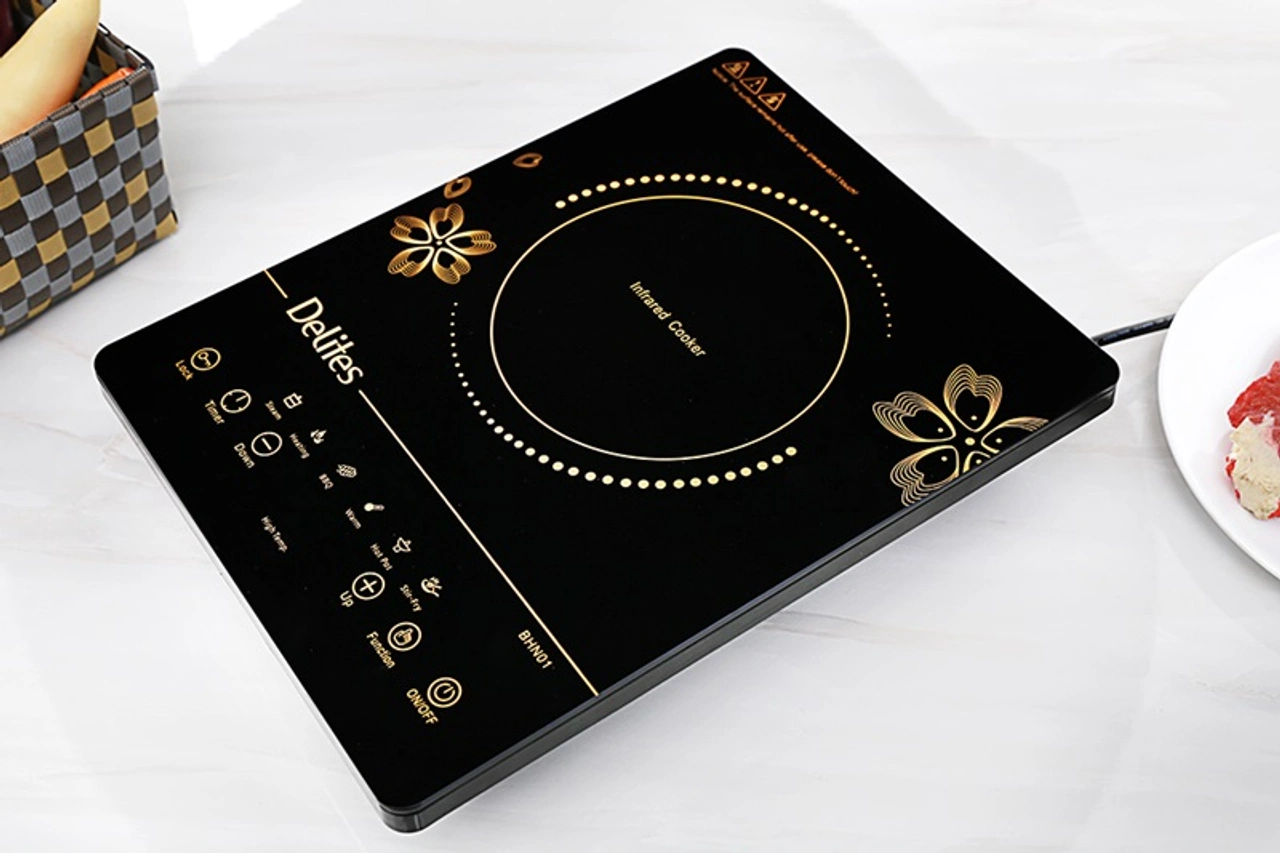 Bếp hồng ngoại Delites BHN01 mặt kính phẳng 6 chế độ nấu hẹn giờ