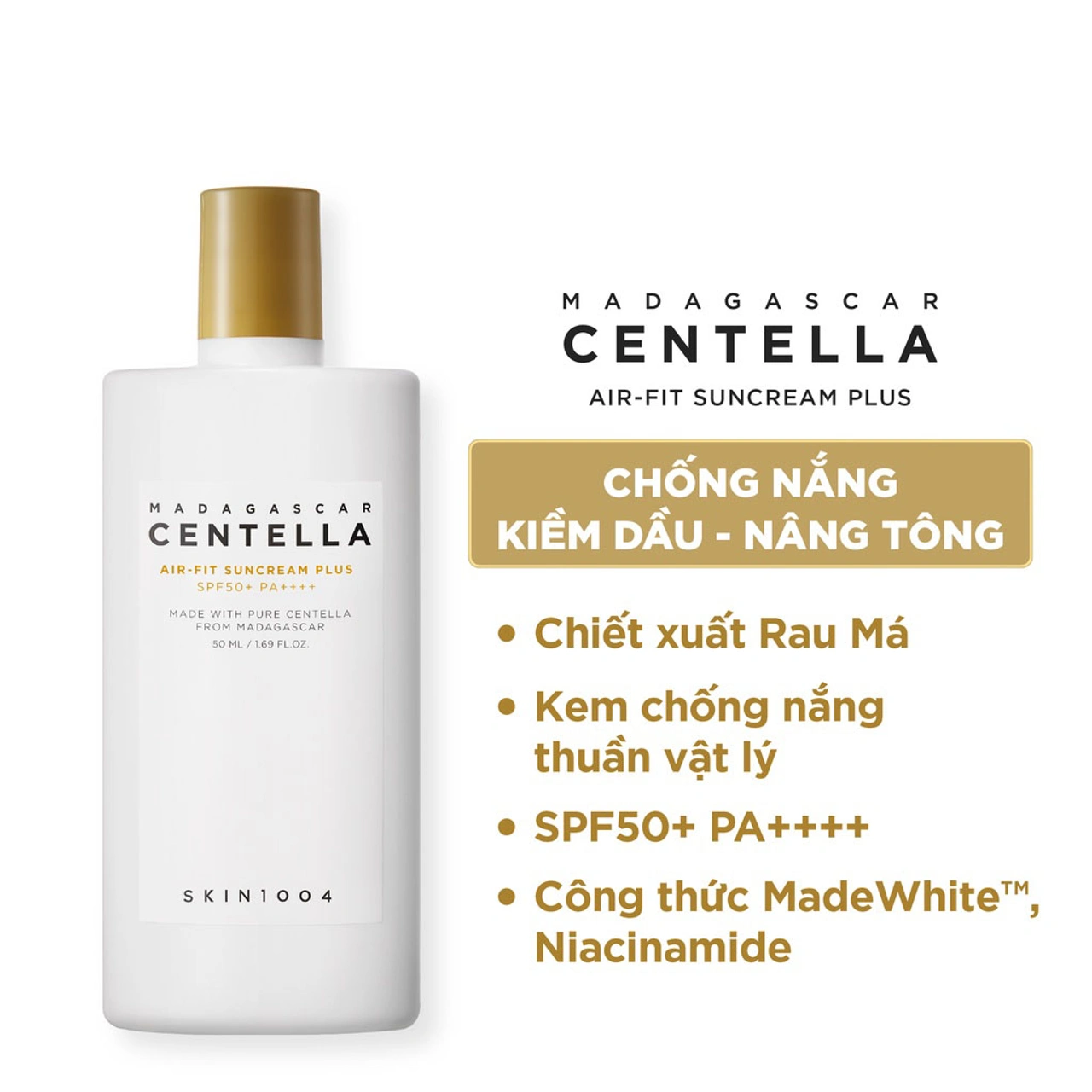 Kem chống nắng Skin1004 Centella SPF50 cho da nhạy cảm mùa hè