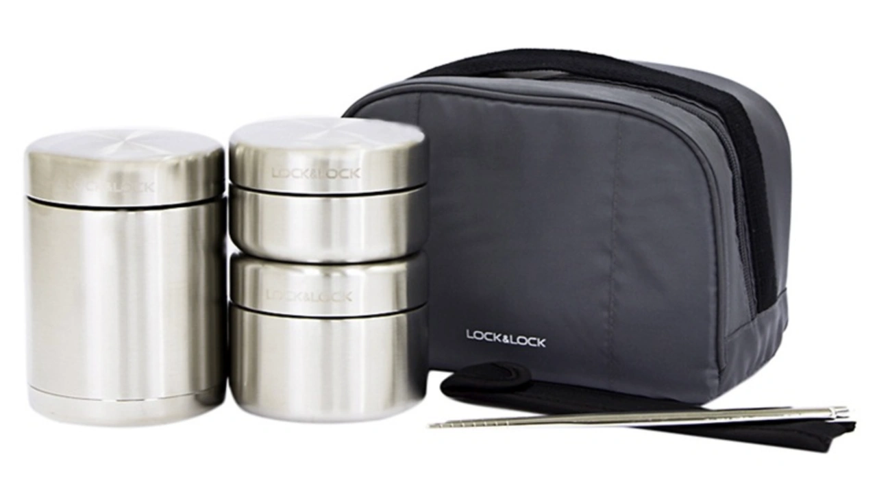 Lock&Lock LHC8010 hộp cơm giữ nhiệt chân không inox 304 6 giờ