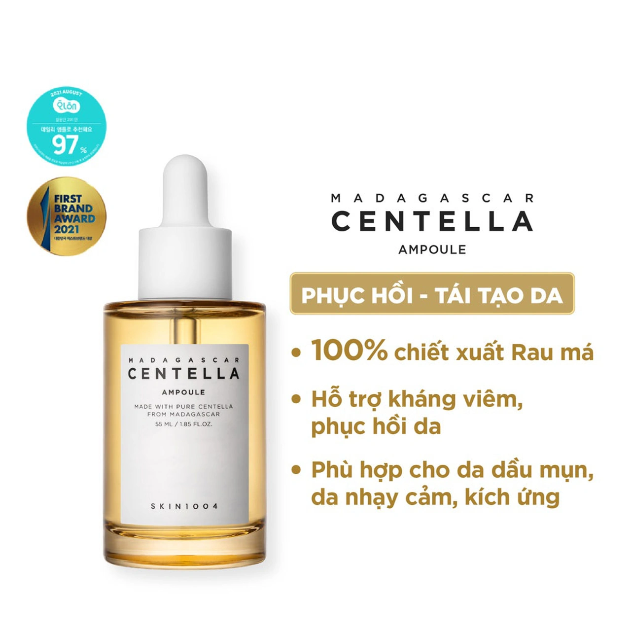 Skin1004 Madagascar Centella Ampoule serum phục hồi da