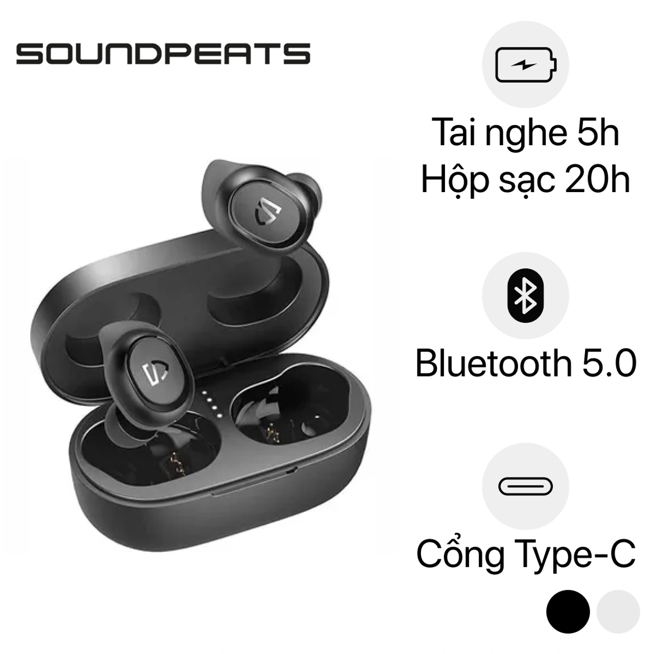 Tai nghe SoundPEATS TrueFree 2 chống nước IPX7 thể thao