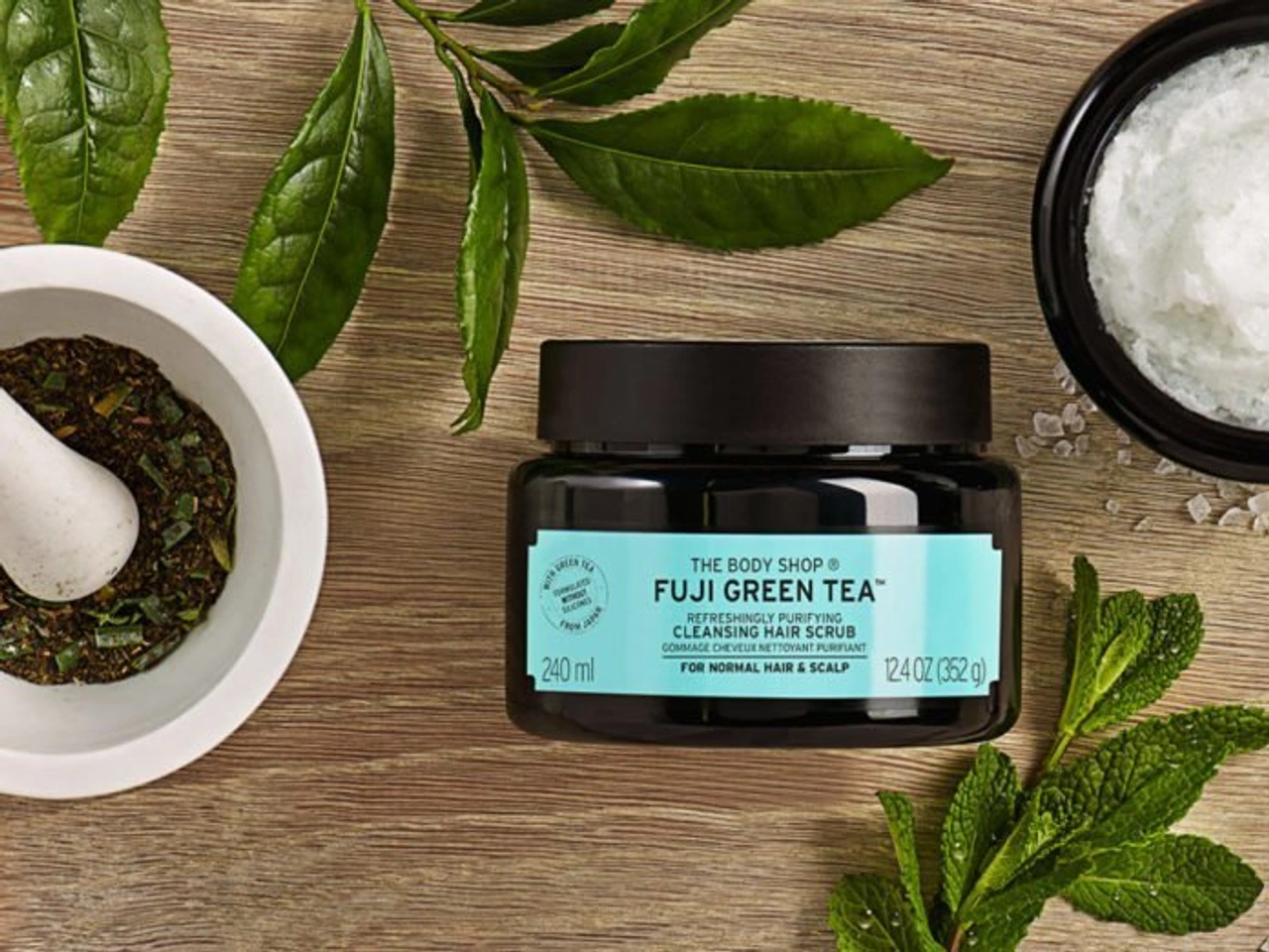 Phân tích thành phần Fuji Green Tea Hair Scrub SLES muối biển mật ong