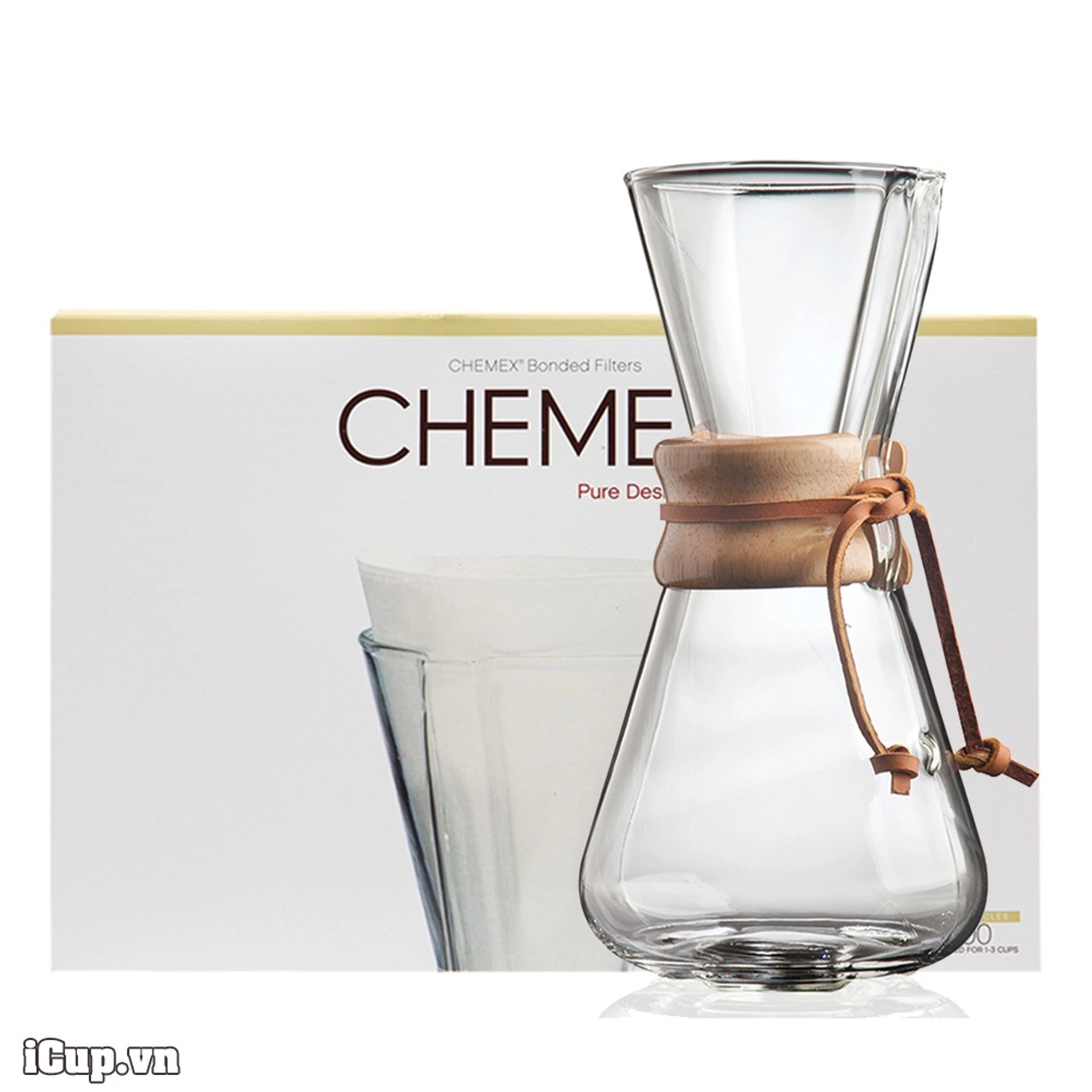 Combo Pour Over bình Chemex và giấy lọc 3 cup