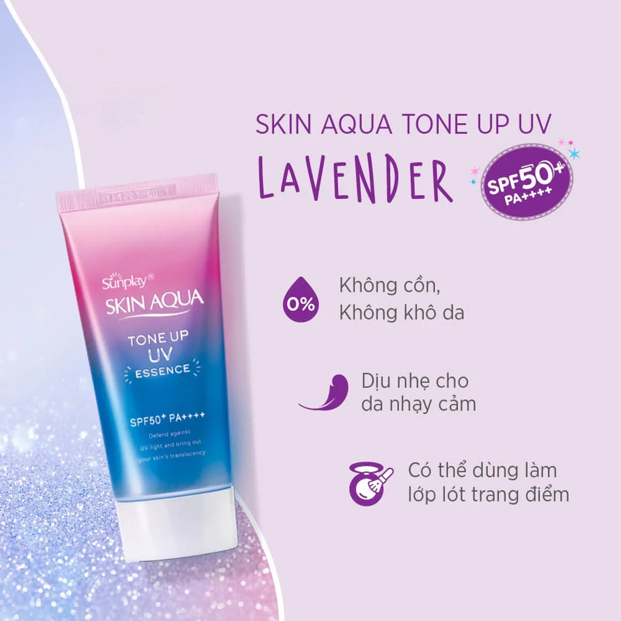 Kem chống nắng Skin Aqua Tone Up UV Essence bản lavender