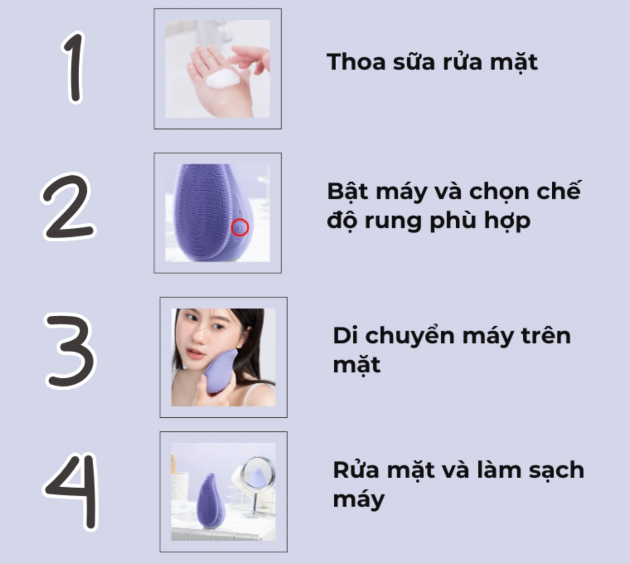 Mẹo sử dụng máy rửa mặt đúng cách cho da dầu mùa hè