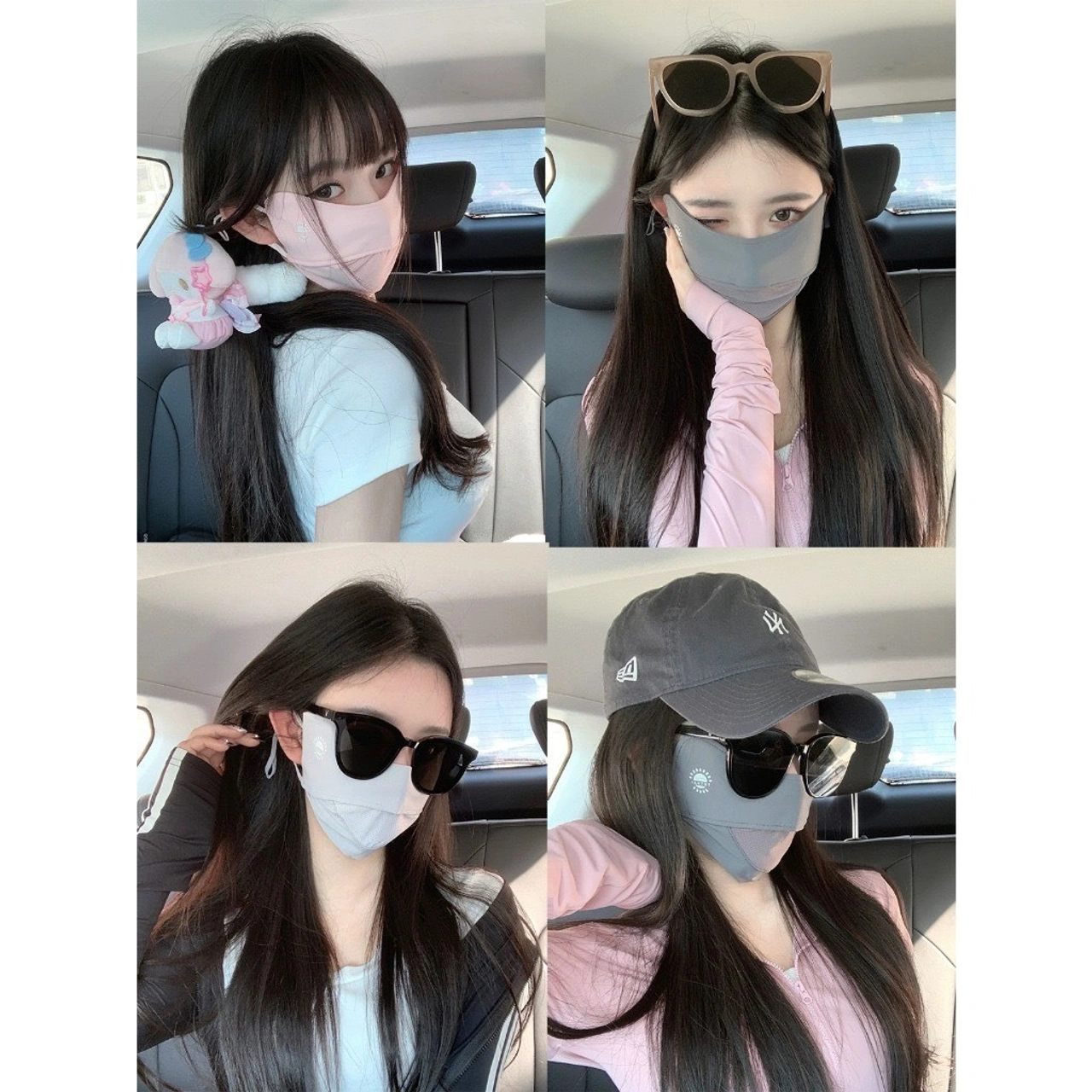 Khẩu trang chống tia UV kết hợp kính mát