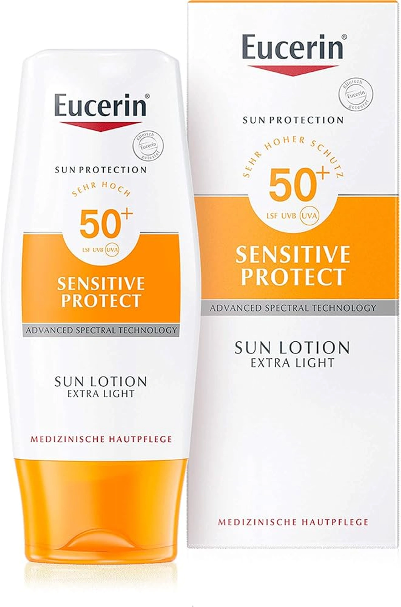 Eucerin Sun Lotion Extra Light SPF50+ texture lotion siêu nhẹ