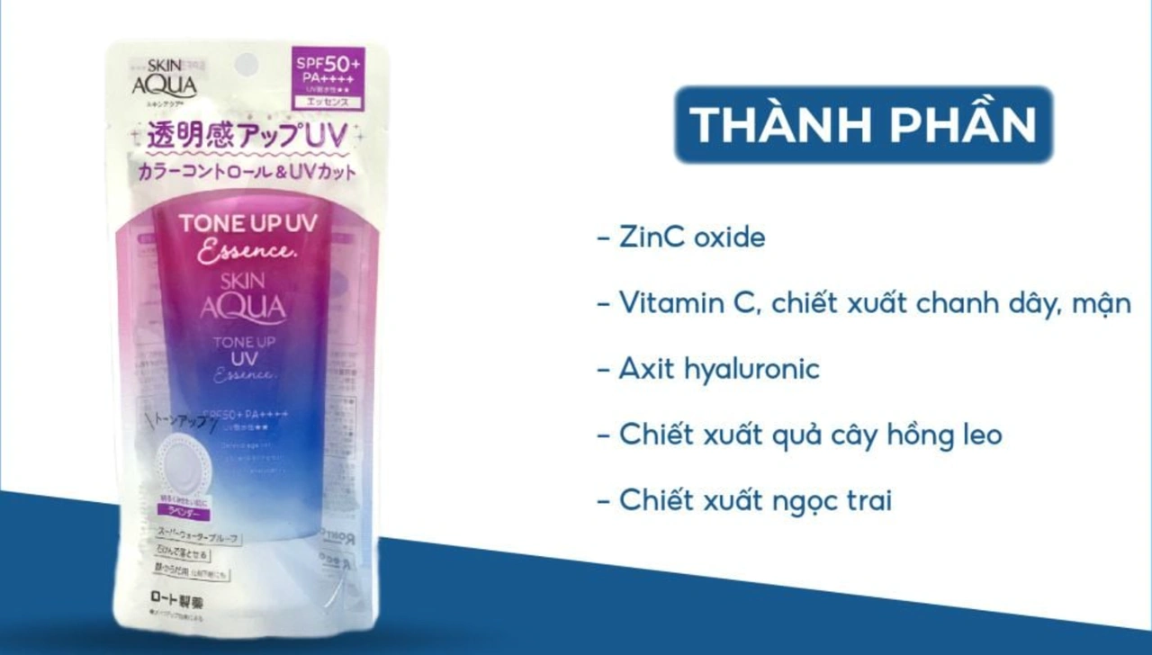 Bảng thành phần Skin Aqua Tone Up UV Essence