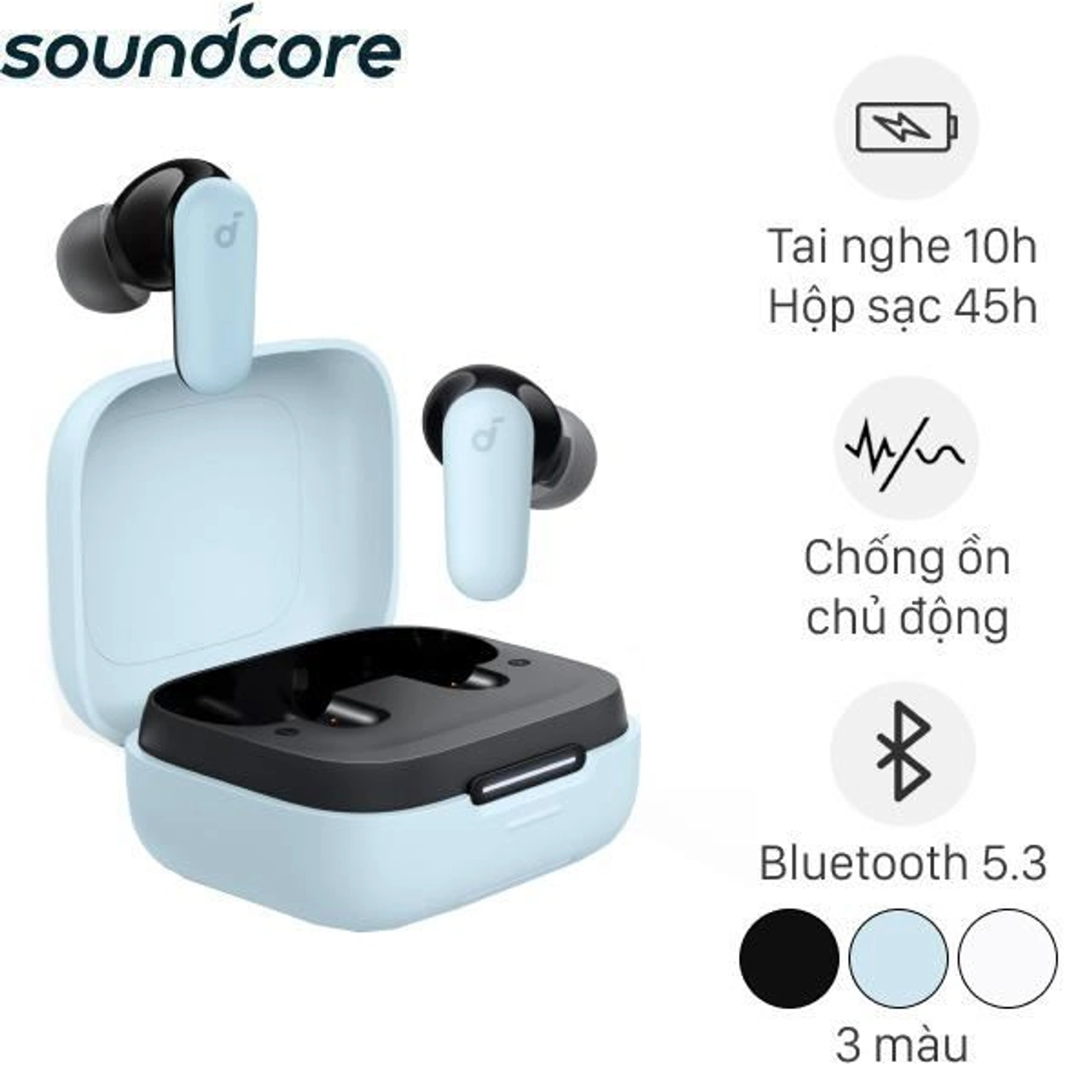 Tai nghe Anker Soundcore R50i NC A3959 chống ồn ANC Bluetooth 5.4