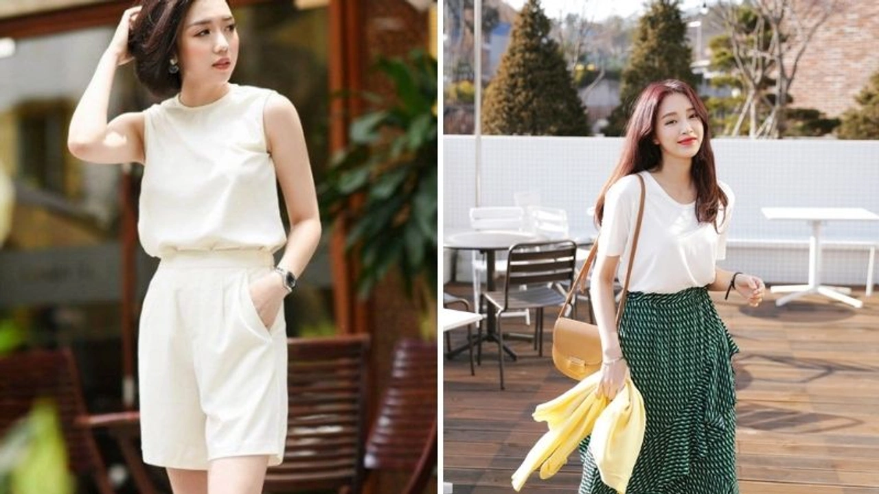 Trang phục màu sáng phản xạ nhiệt mùa hè