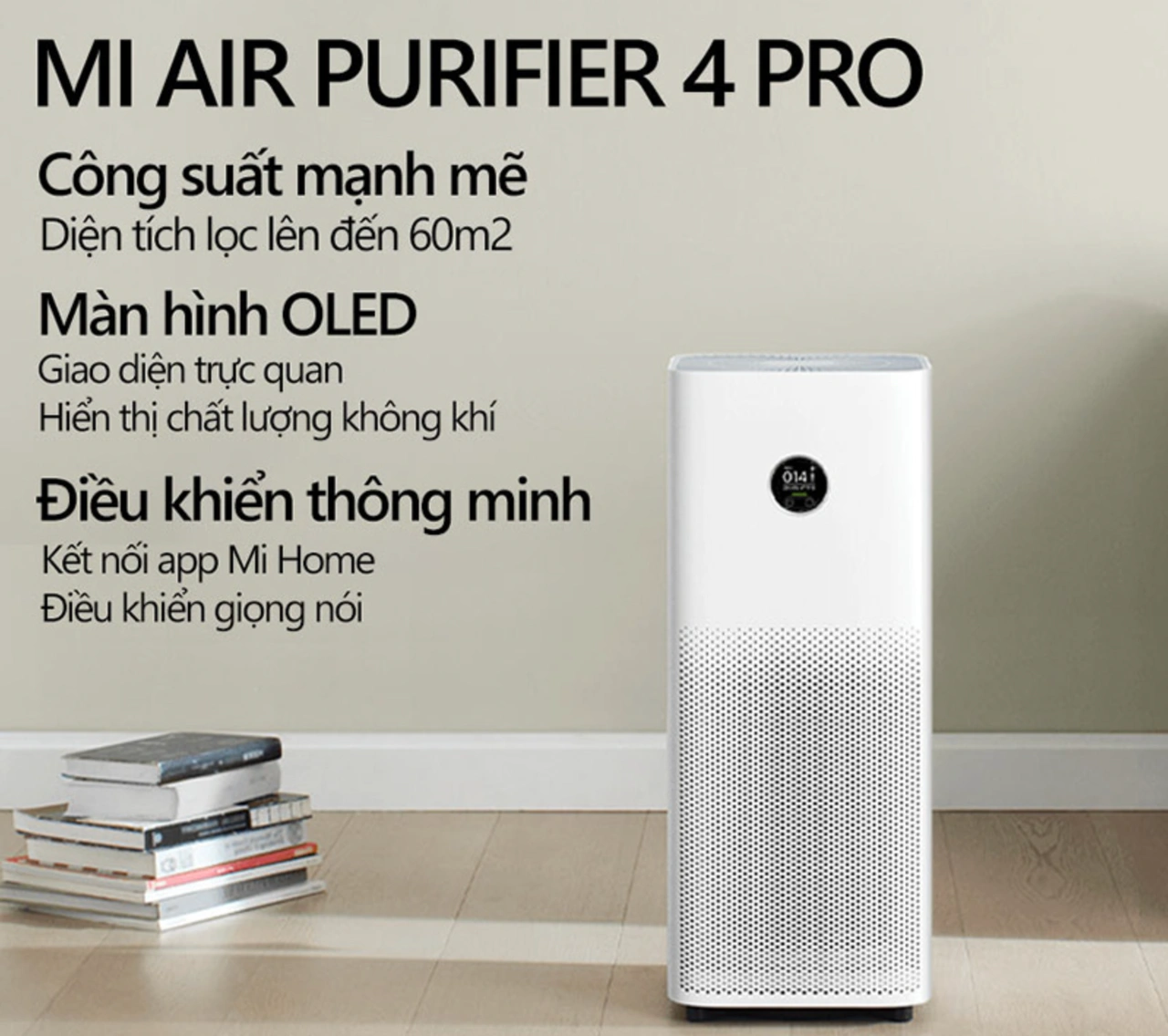 Xiaomi Air Purifier 4 Pro máy lọc không khí CADR 500 phòng lớn