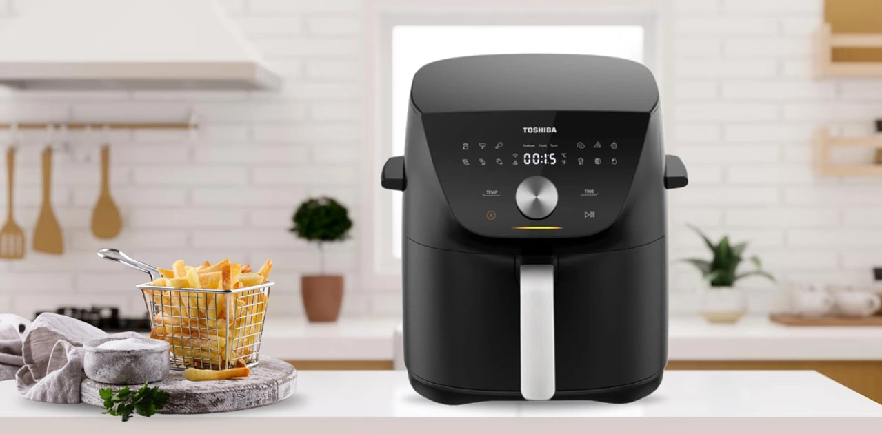Nồi chiên không dầu Toshiba AF-74CS2SRVN 7.4 lít SmartChef cảm biến nhiệt ±1°C