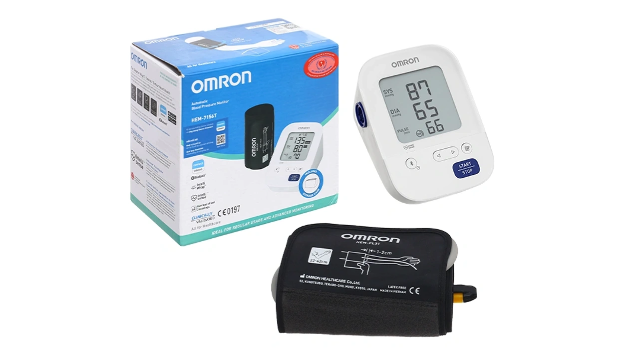 Omron HEM-7156T máy đo huyết áp Bluetooth kết nối app