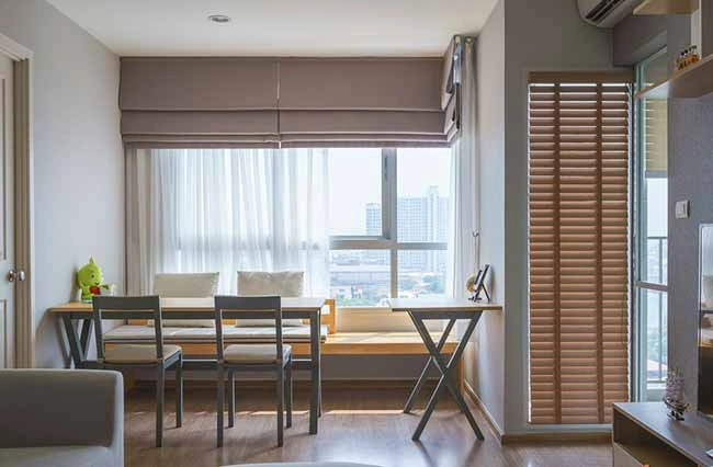 Rèm cửa chống nắng cản nhiệt mùa hè phòng khách chung cư