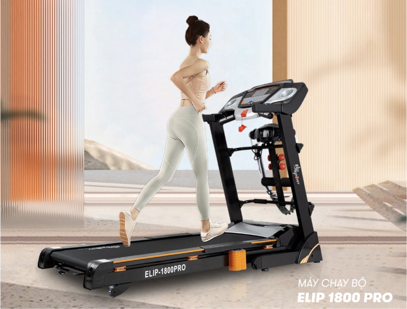 ELIP 1800 máy chạy bộ 3HP băng chạy rộng tải trọng 140kg