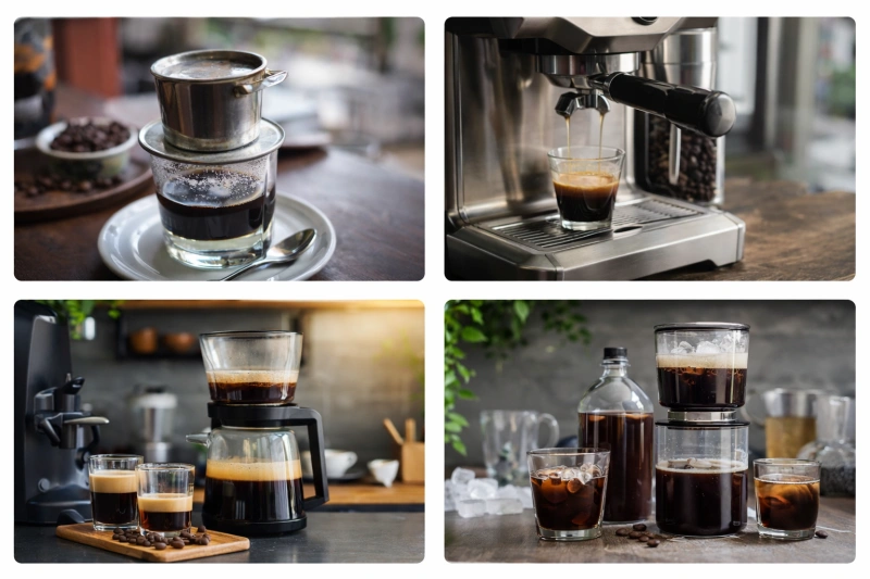 Cà phê phin và tỉ lệ pha cold brew