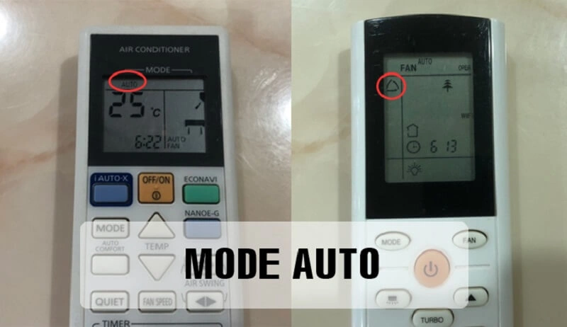 Chế độ Auto trên remote điều hòa tự động điều chỉnh hiệu quả
