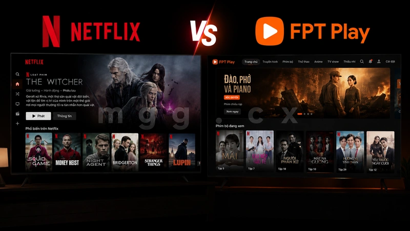 Netflix vs FPT Play so sánh trực tiếp người dùng Việt Nam 2026