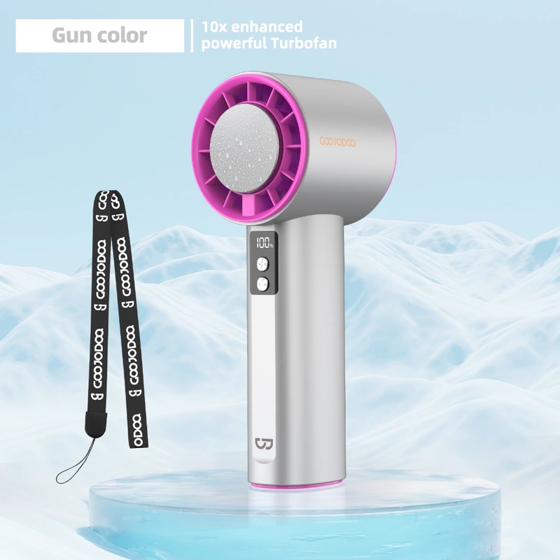 Goojodoq Turbo Jet quạt mini tích điện 100 cấp gió 9m/s Type-C