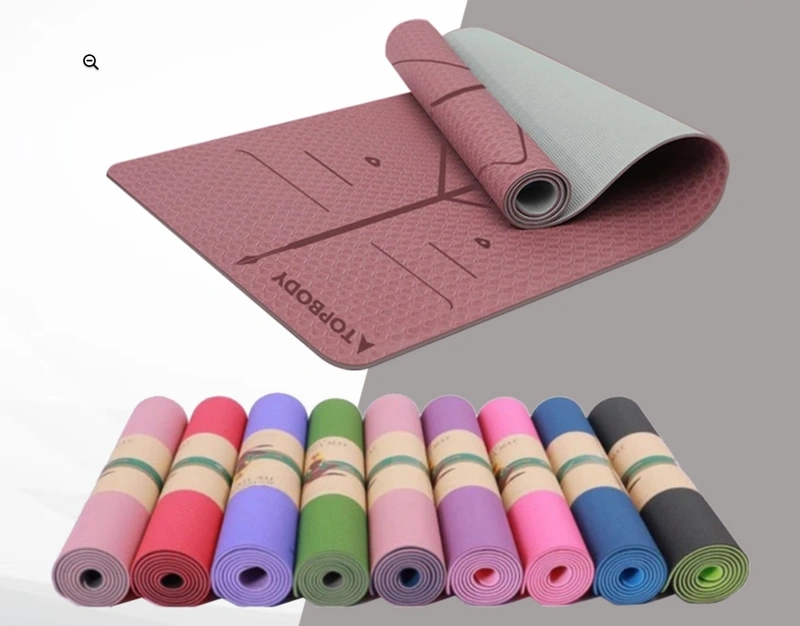 Thảm yoga TPE 2 lớp định tuyến Topbody Topfit