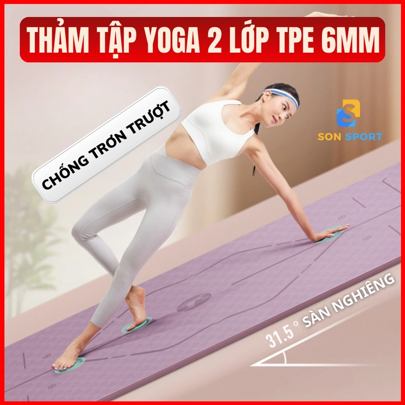 Thảm yoga TPE Sonsport Shopee 2026
