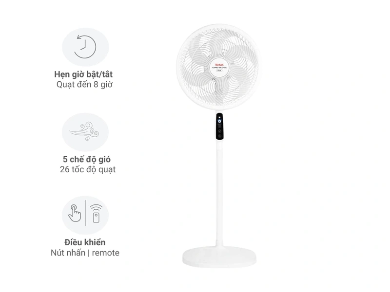 Quạt cây Tefal Turbo Silence Extreme VH699690 êm cho phòng ngủ