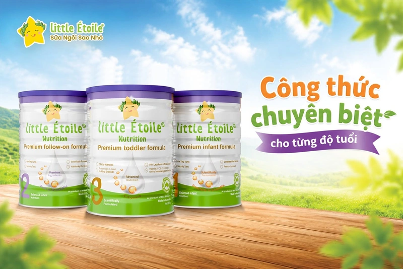 Sữa công thức được chia theo số 1, 2, 3 tương ứng từng giai đoạn phát triển của bé