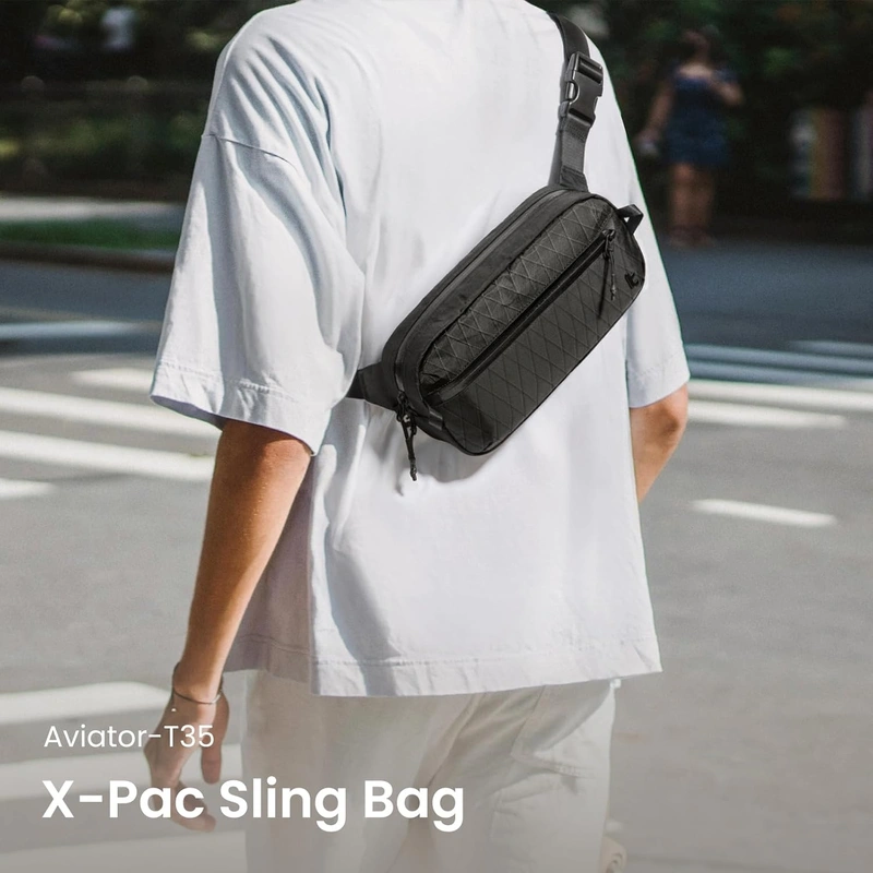 Túi đeo chéo Tomtoc Aviator T35 chống nước chống trộm RFID du lịch