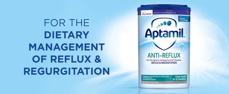Sữa Aptamil Anti-Reflux làm đặc bằng Carob Bean Gum giảm trào ngược